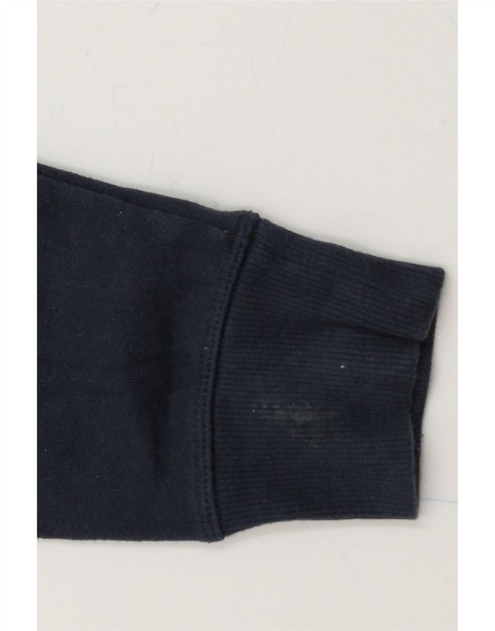 TOMMY HILFIGER Mens Graphic Sweatshirt Jumper Small Navy Blue Cotton Vintage Tommy Hilfiger and Second-Hand Tommy Hilfiger from Messina Hembry 