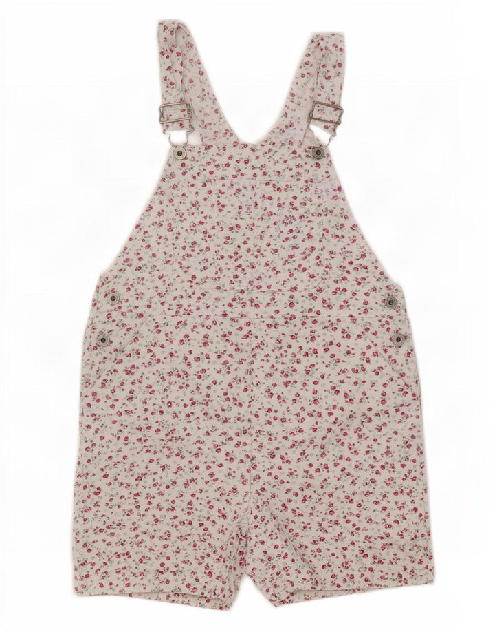Gap Womens Dungarees Shorts W30 Medium White Floral