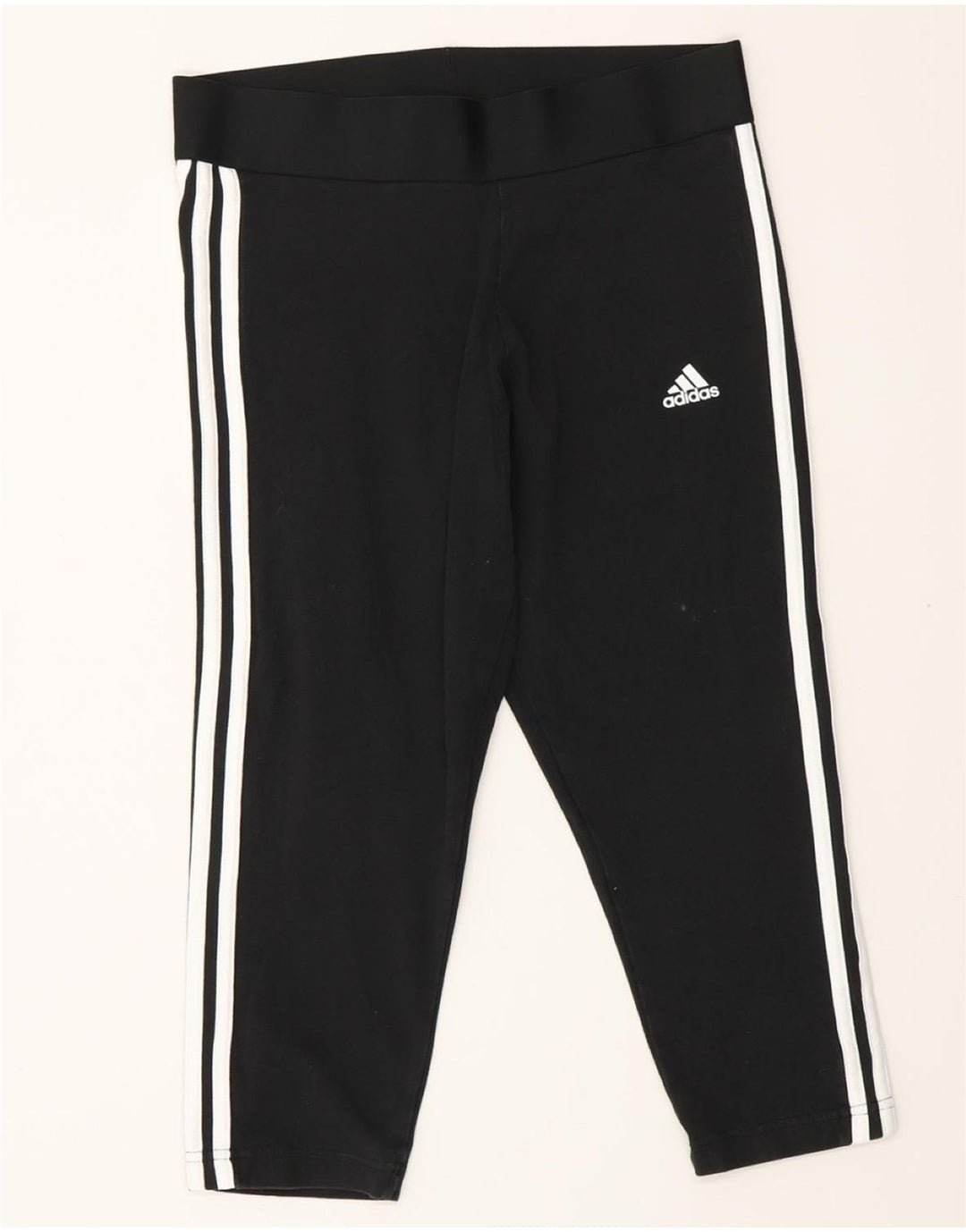 ADIDAS Womens Capri Leggings UK 12/14 Medium  Black