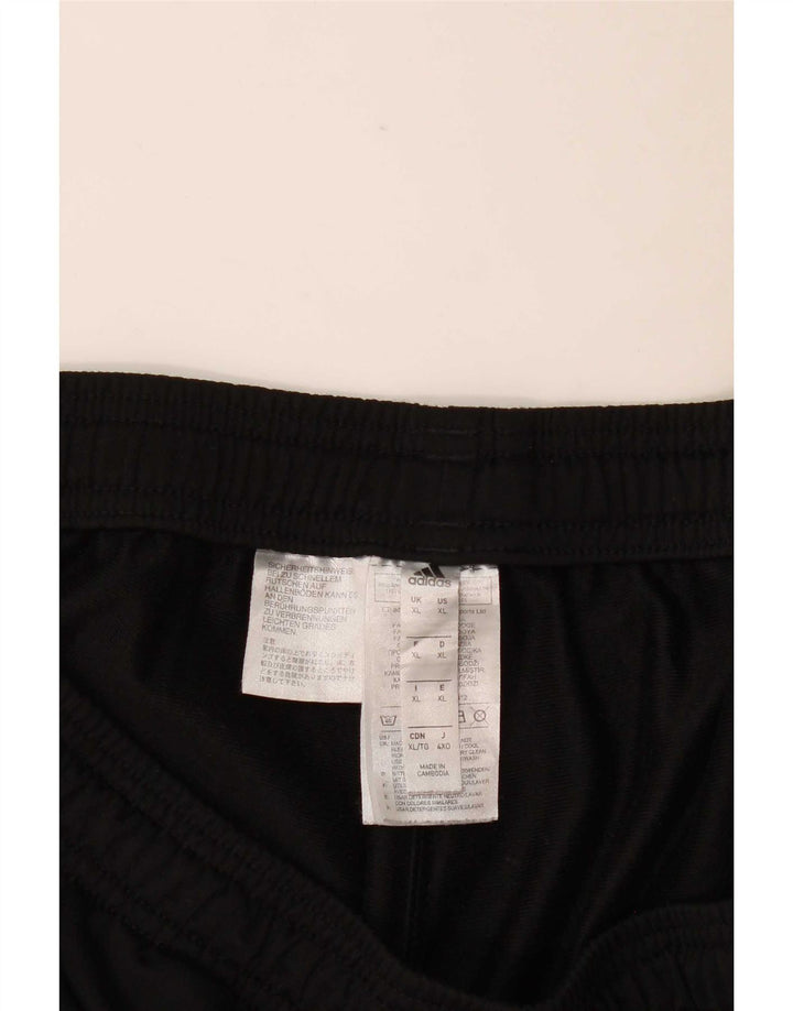 Adidas Mens Tracksuit Trousers Joggers XL Black Polyester