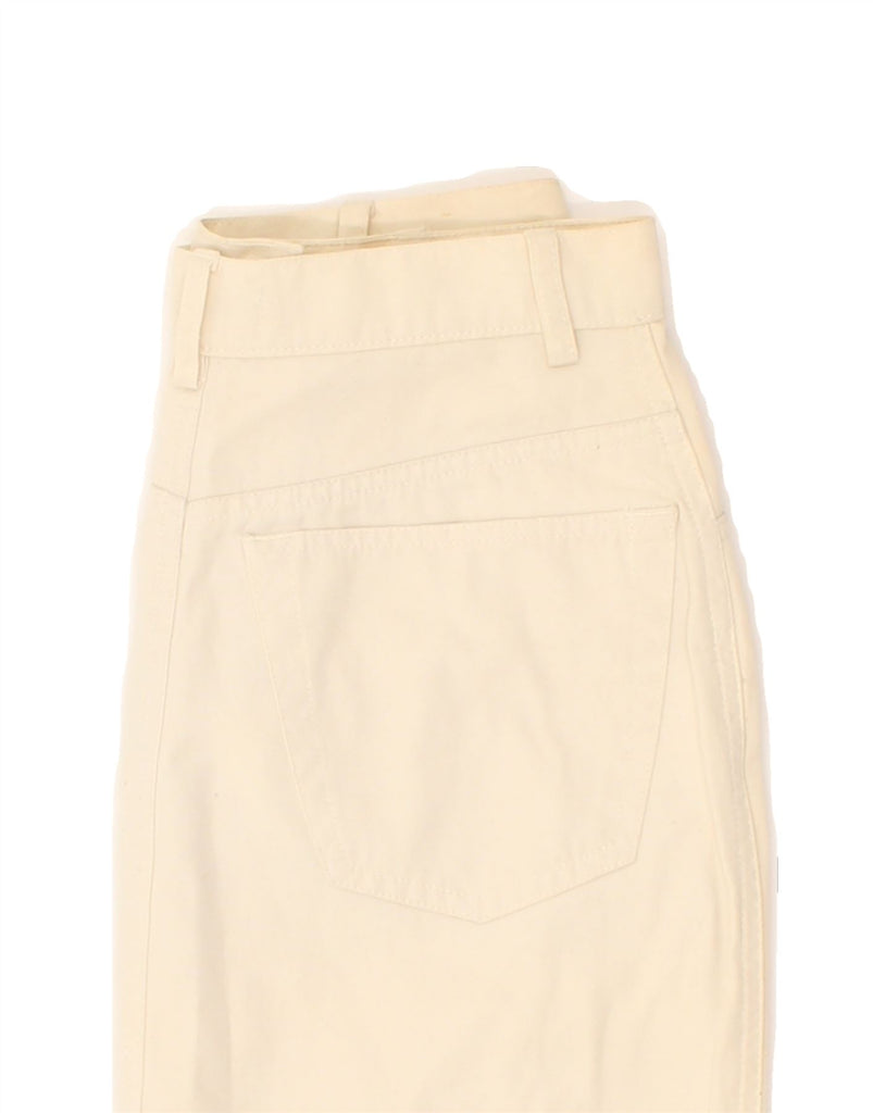 VINTAGE Womens Straight Skirt IT 40 Small W25 Beige Vintage Vintage and Second-Hand Vintage from Messina Hembry 