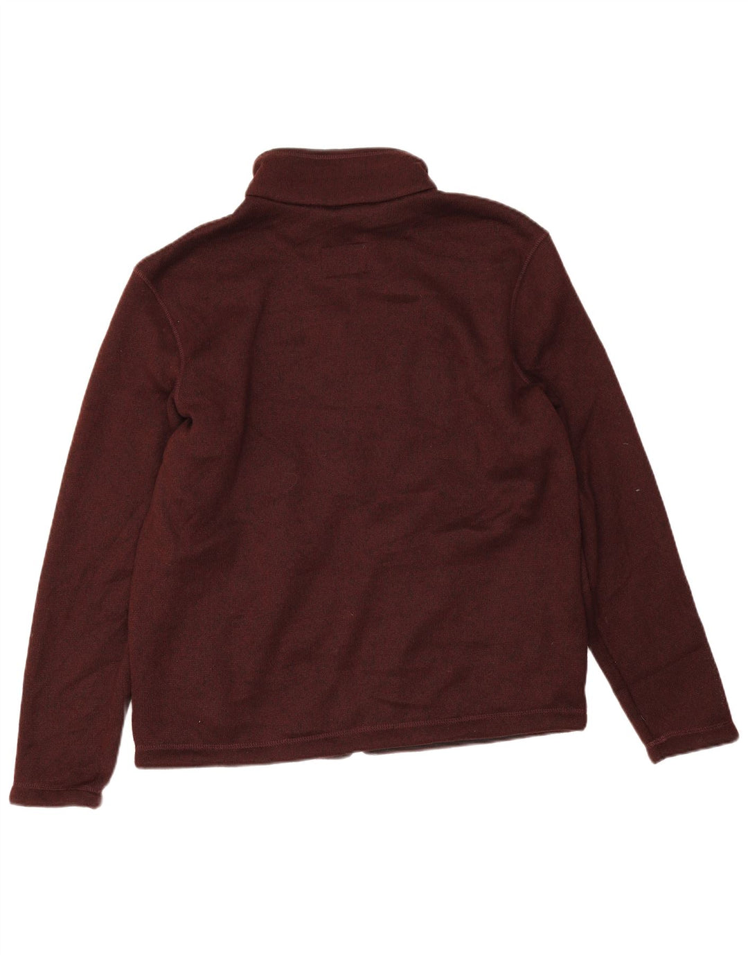 Marks & Spencer Mens Sherpa Tracksuit Top Jacket Medium Burgundy Polyester
