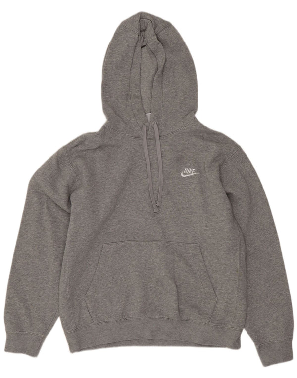 Nike Mens Loose Fit Hoodie Jumper Small Grey Flecked Cotton