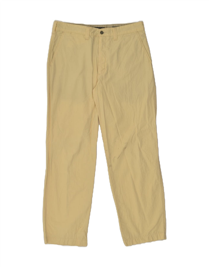 DOCKERS Mens Khakis Straight Casual Trousers W34 L32 Yellow Cotton | Vintage Dockers | Thrift | Second-Hand Dockers | Used Clothing | Messina Hembry 