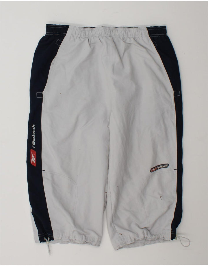 Reebok Mens Bermuda Sport Shorts Medium  Grey Colourblock Polyester