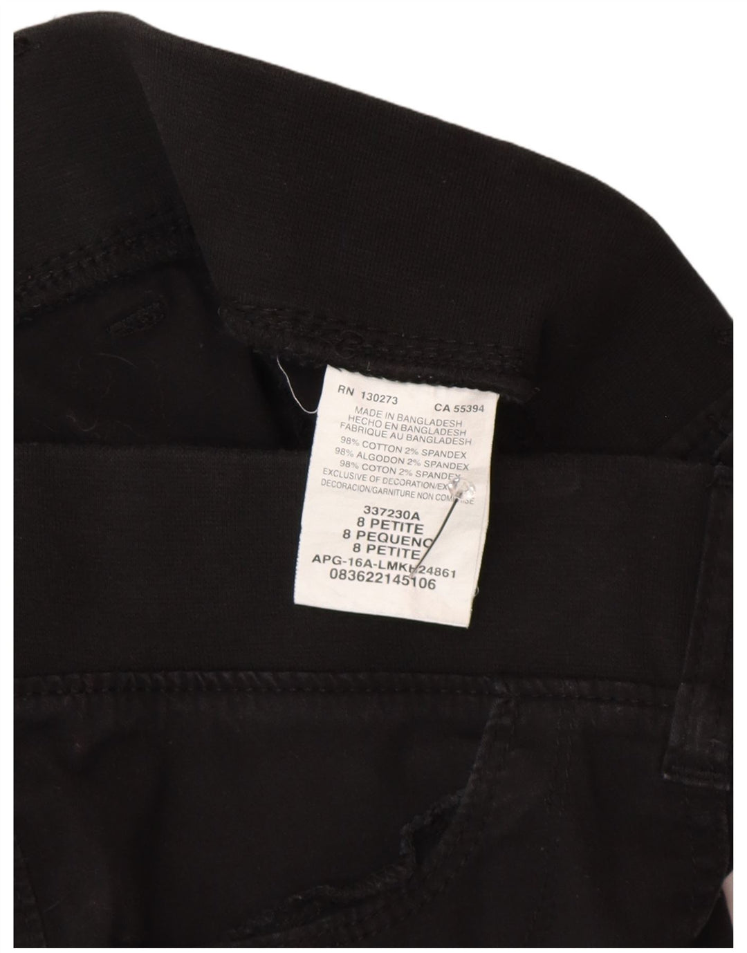 LEE Womens Straight Cargo Capri Trousers US 8 Medium W30 L21 Black Cotton