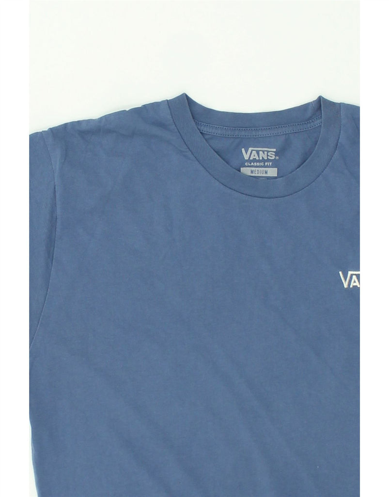 VANS Mens Classic Fit T-Shirt Top Medium Blue Cotton | Vintage Vans | Thrift | Second-Hand Vans | Used Clothing | Messina Hembry 