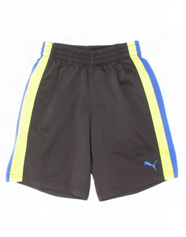 Puma Boys Sport Shorts 4-5 Years Black Colourblock Polyester
