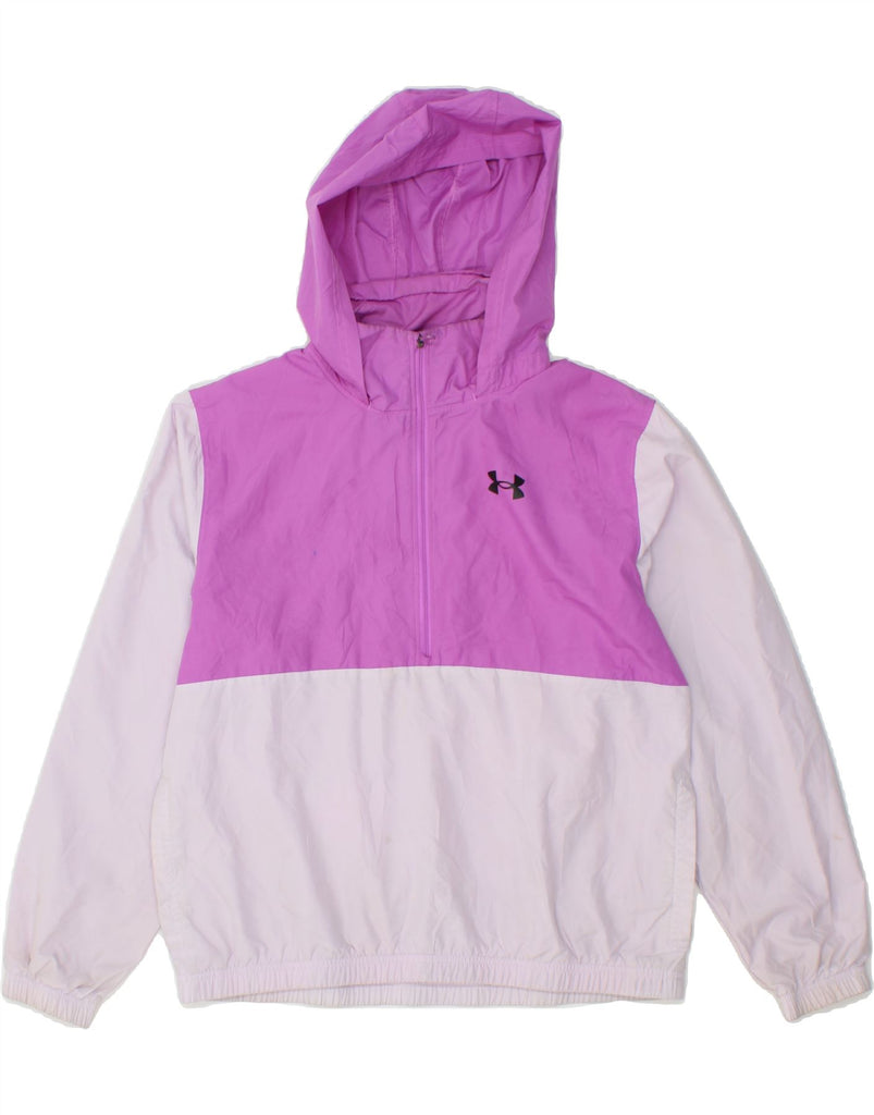 UNDER ARMOUR Girls Pullover Windbreaker Jacket 15-16 Years Purple | Vintage Under Armour | Thrift | Second-Hand Under Armour | Used Clothing | Messina Hembry 