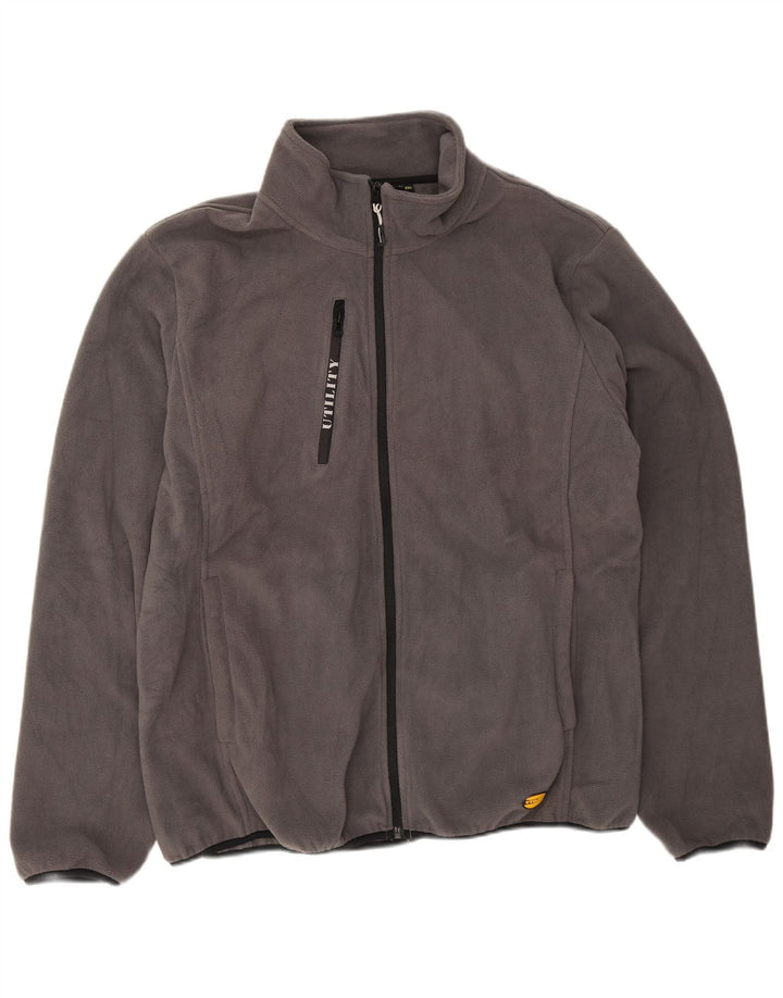 Diadora Mens Fleece Jacket UK 46 3XL Grey Polyester