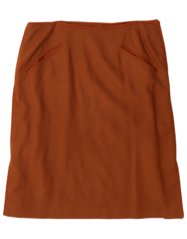 Giorgio Grati Womens A-Line Skirt IT 46 Large W32  Brown