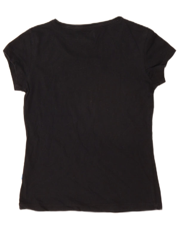 Adidas Womens Graphic T-Shirt Top UK 8 Small Black