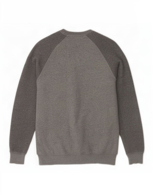 Adidas Mens Graphic Sweatshirt Jumper Small Grey Cotton