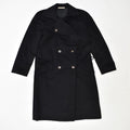 NINA RICCI Womens Double Breasted Coat UK 12  Medium Black Wool | Vintage | Thrift | Second-Hand | Used Clothing | Messina Hembry 
