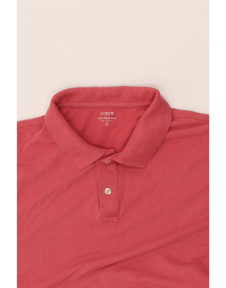 J. CREW Mens Polo Shirt Large Red Cotton Vintage J. Crew and Second-Hand J. Crew from Messina Hembry 