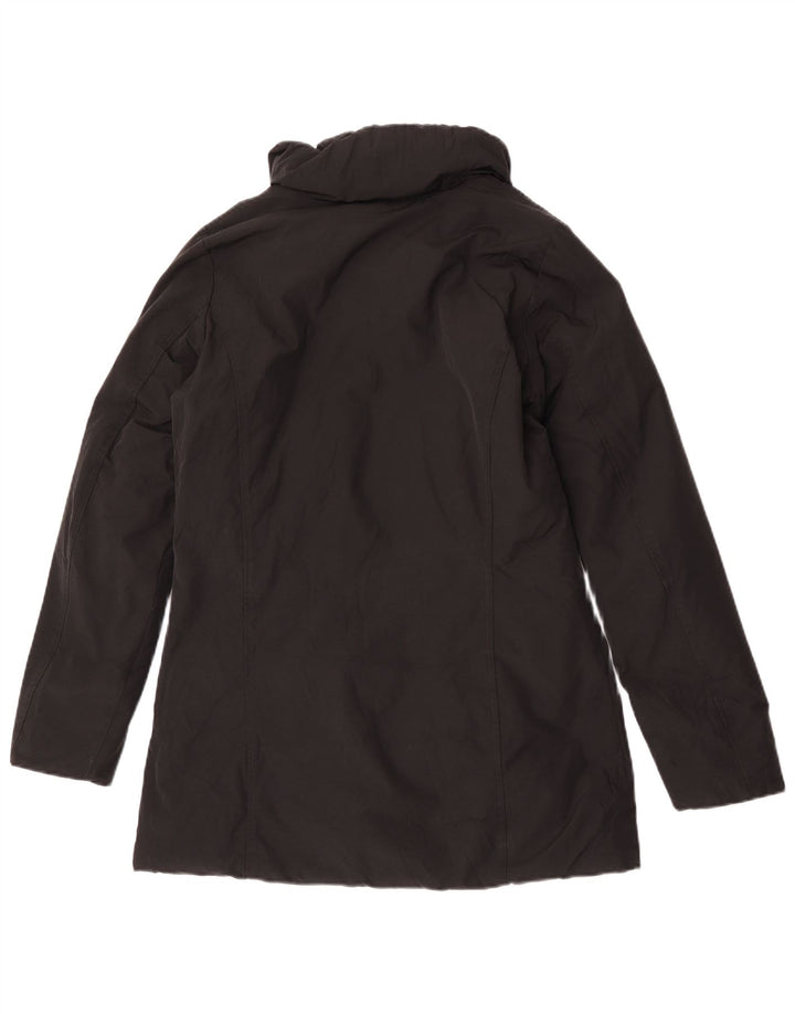 Woolrich Womens Padded Coat UK 10 Small Black Cotton