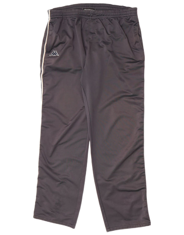 Kappa Boys Tracksuit Trousers 15-16 Years 3XL Grey Polyester