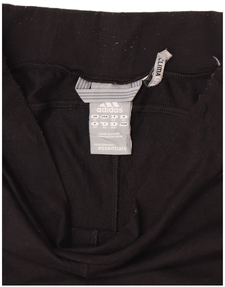 Adidas Womens Climalite Capri Leggings UK 16 Large Black