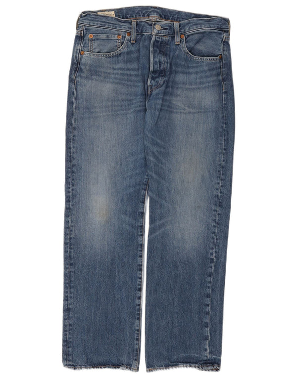 Levi's Mens 501 Straight Jeans W32 L30 Blue Cotton