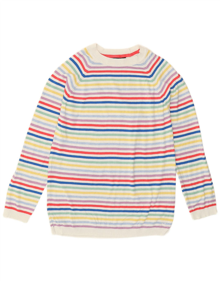 Crew Clothing Womens Crew Neck Jumper Sweater UK 10 Small Multicoloured