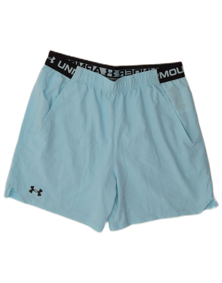 Under Armour Mens Graphic Sport Shorts Large  Blue Colourblock Polyester