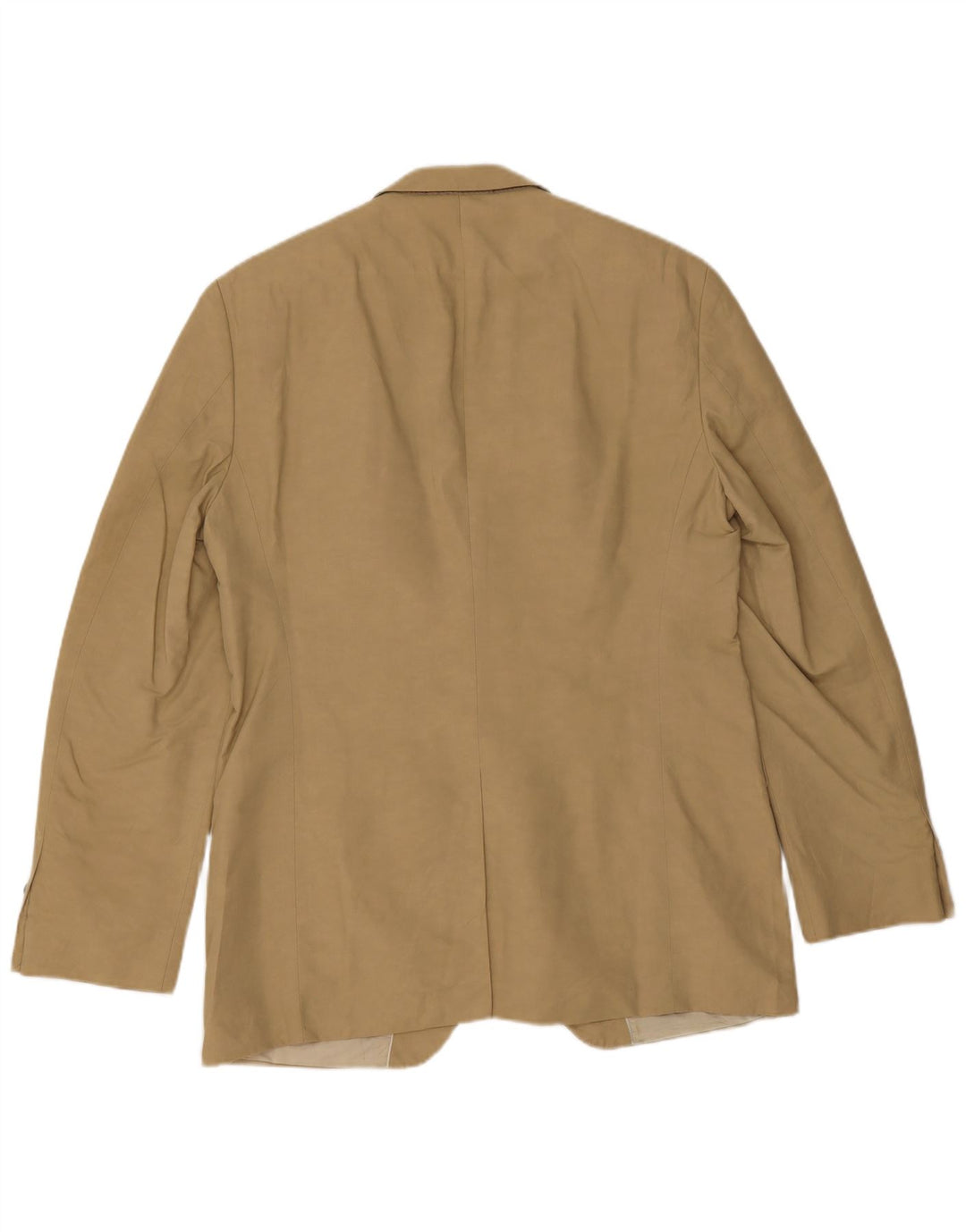 Hugo Boss Mens 2 Button Blazer Jacket UK 50 Large Beige Cotton