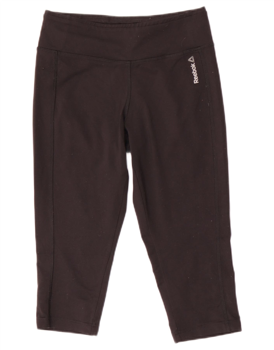 REEBOK Womens Capri Leggings UK 8/10 Small Black Polyester