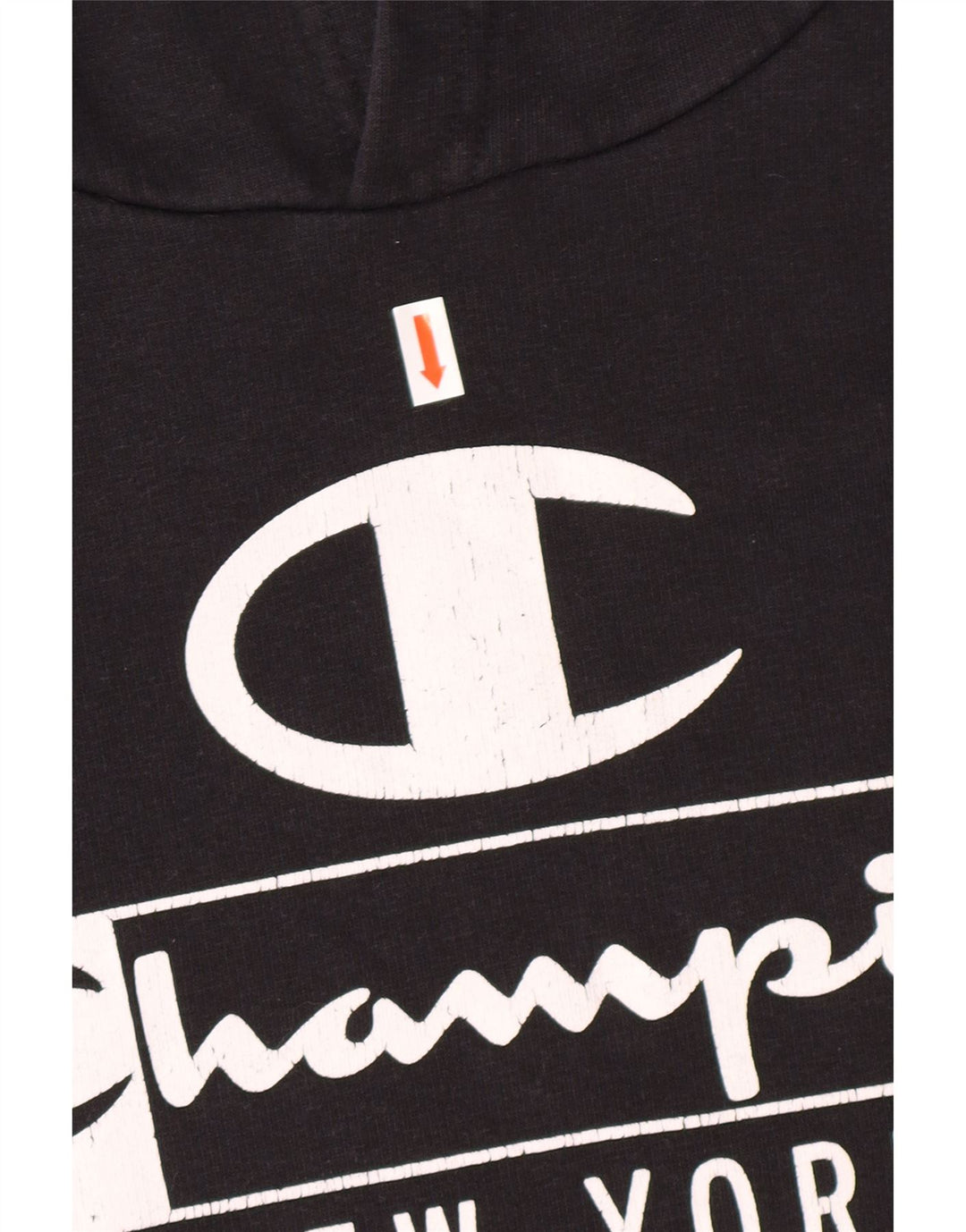 CHAMPION Mens New York Graphic Hoodie Jumper 2XL Black Cotton