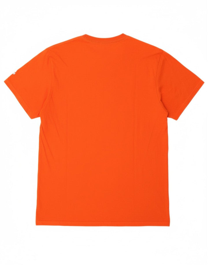 ADIDAS Mens Graphic T-Shirt Top Large Orange Vintage Adidas and Second-Hand Adidas from Messina Hembry 