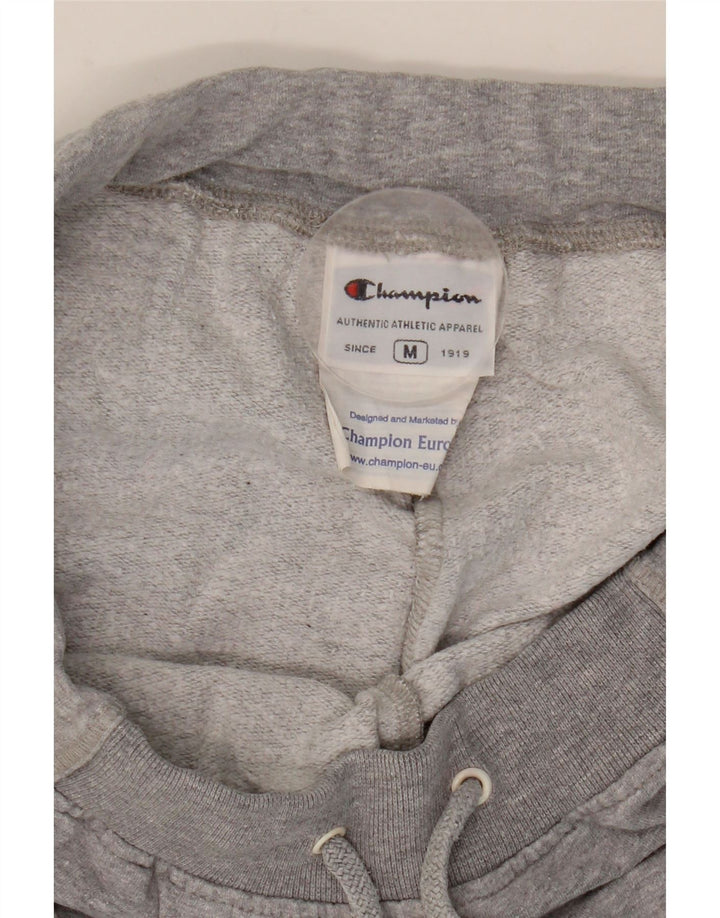 CHAMPION Womens Tracksuit Trousers UK 14 Medium Grey Cotton