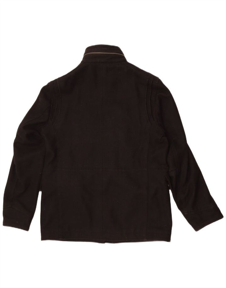 Quiksilver Mens Utility Jacket UK 38 Medium Black Wool