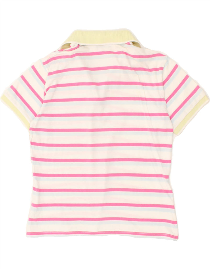 FRED PERRY Girls Polo Shirt 13-14 Years Pink Striped Cotton | Vintage Fred Perry | Thrift | Second-Hand Fred Perry | Used Clothing | Messina Hembry 