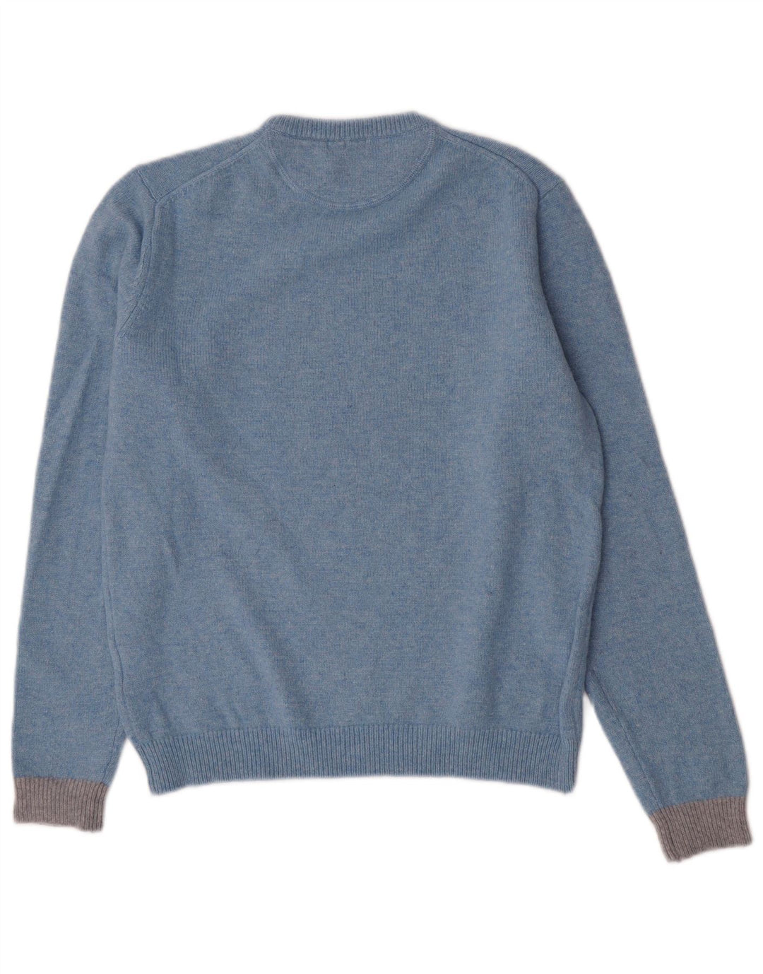Sun68 Womens Crew Neck Jumper Sweater Large Blue Wool