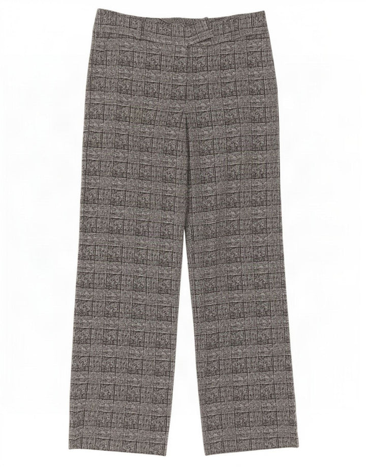 Marks & Spencer Womens Suit Trousers UK 14 Large W34 L32 Grey Check