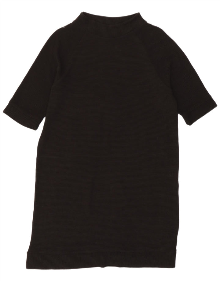 French Connection Womens Basic Dress UK 12 Medium Black Viscose