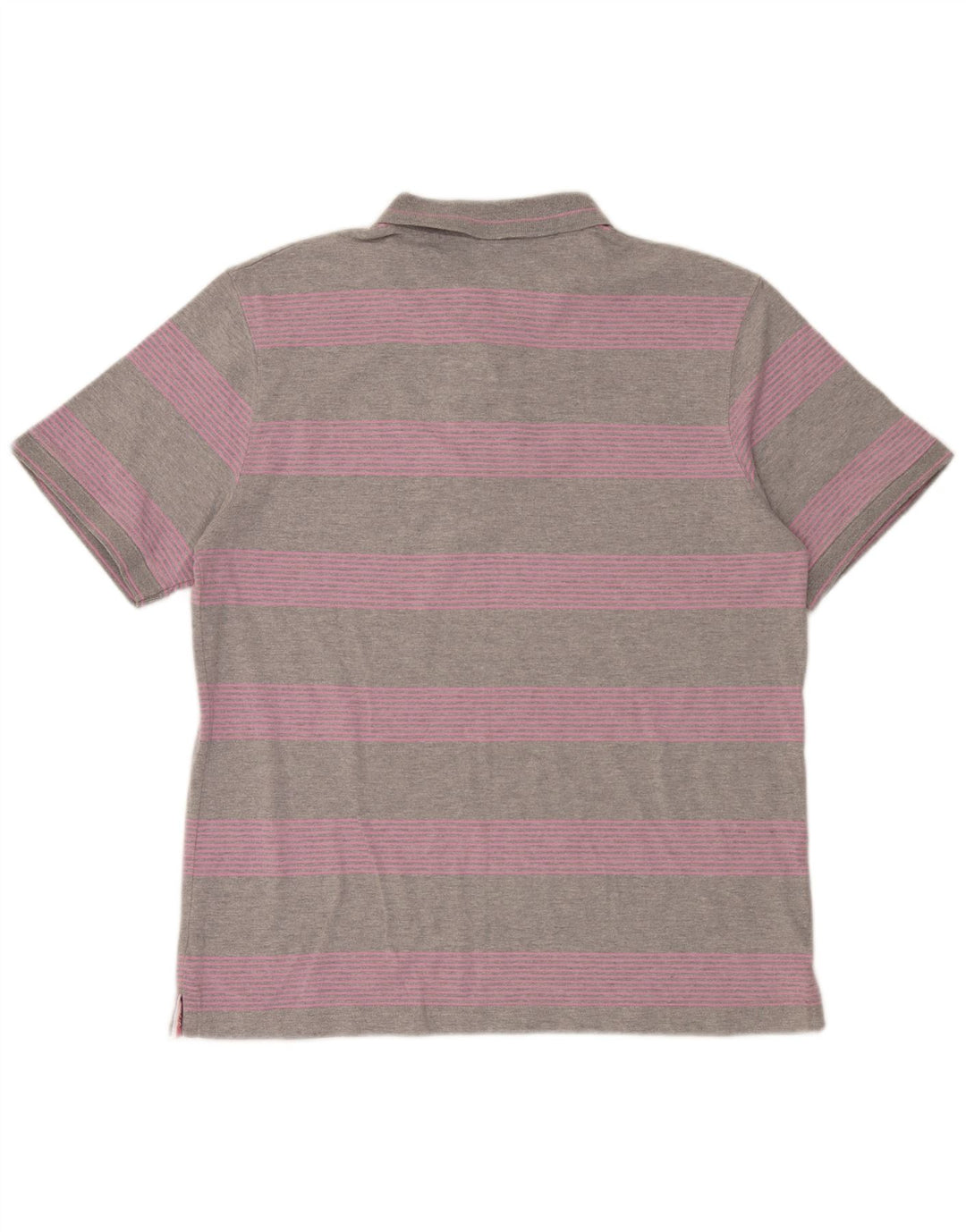 Champion Mens Polo Shirt XL Grey Striped Cotton