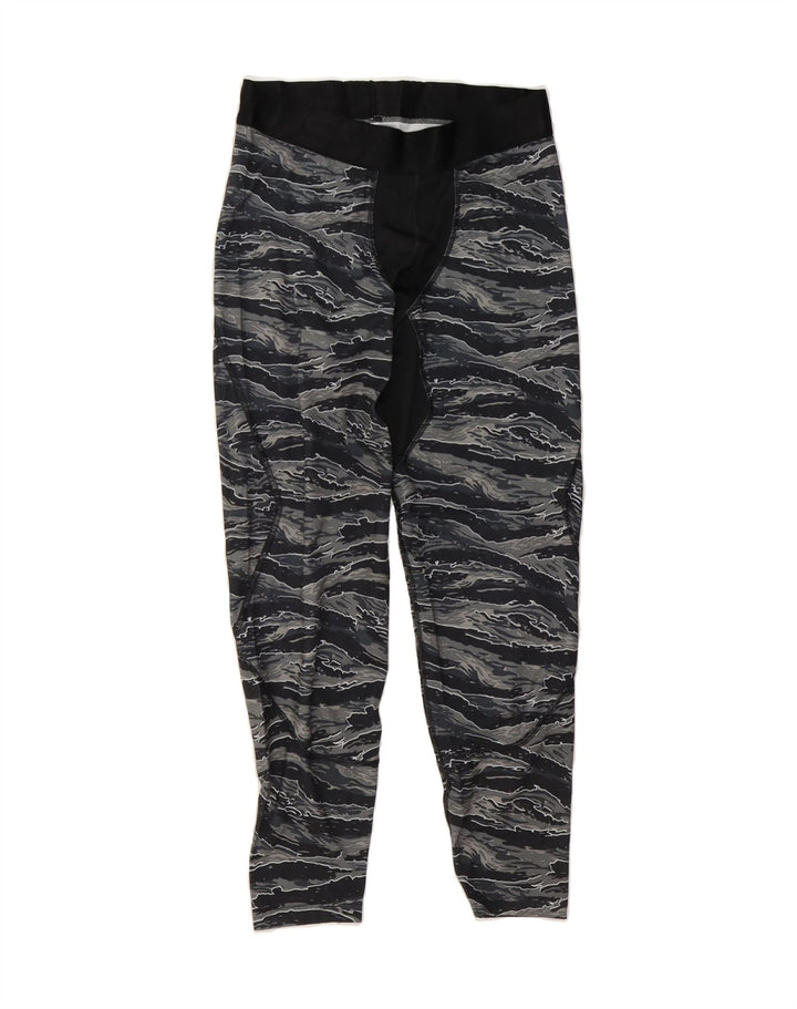 RUSSELL ATHLETIC Mens Leggings Large Black Animal Print Polyester Vintage Russell Athletic and Second-Hand Russell Athletic from Messina Hembry 
