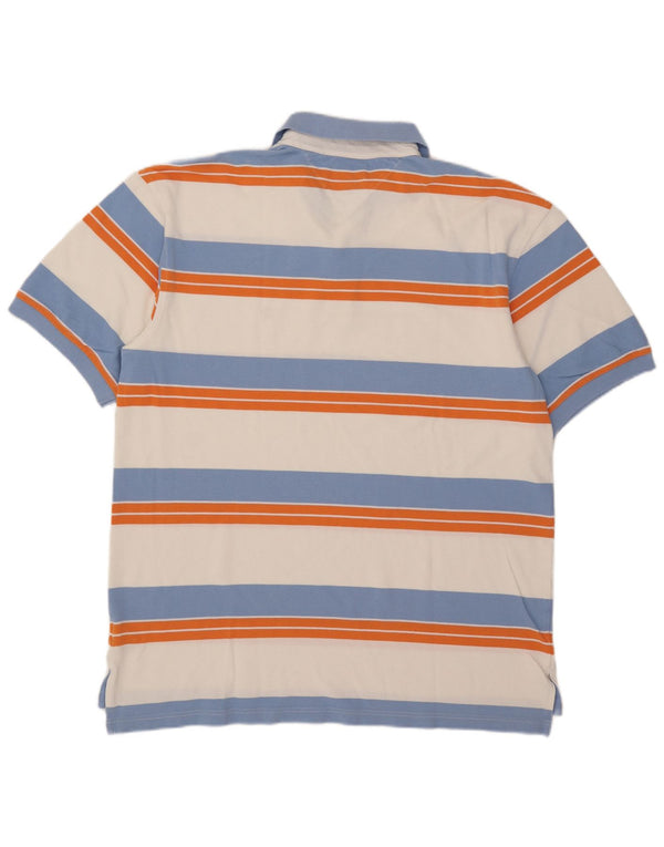 Tommy Hilfiger Mens Polo Shirt XL Multicoloured Striped Cotton