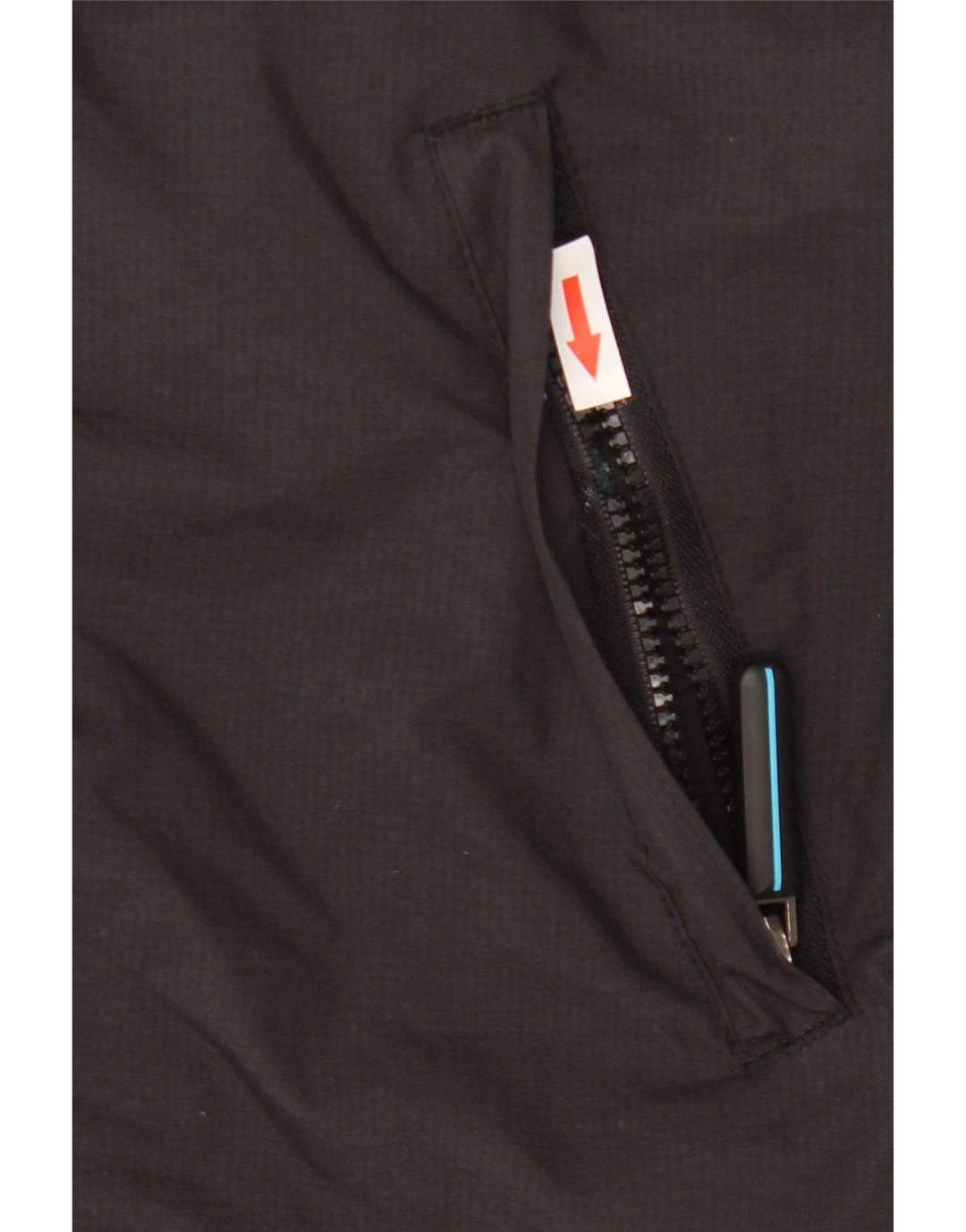 Superdry Mens Rain Jacket UK 40 Large Black Nylon