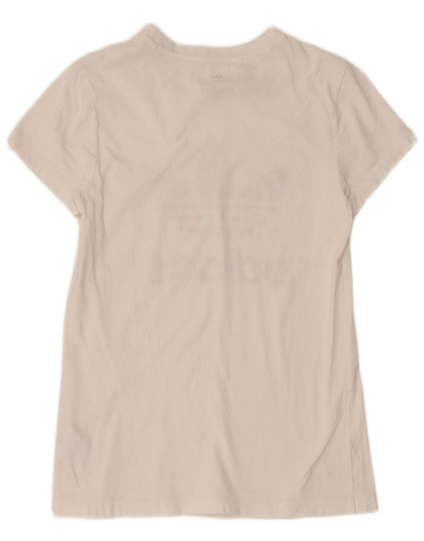 Adidas Girls Graphic T-Shirt Top 13-14 Years Large White Cotton