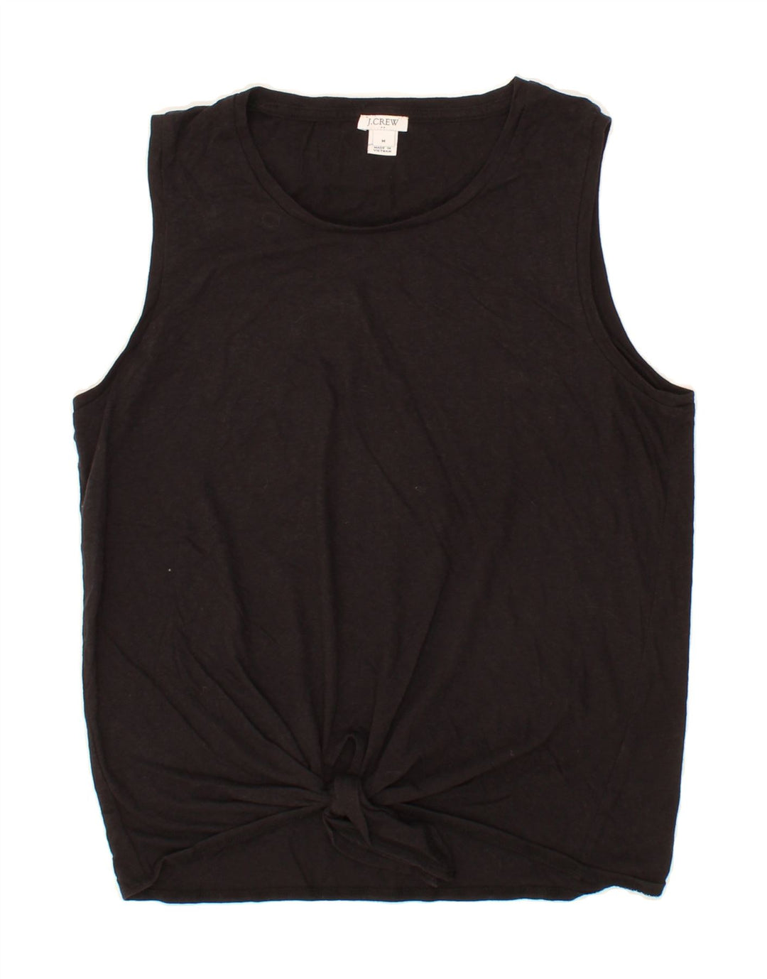 J. CREW Womens Vest Top UK 14 Medium Black Cotton Vintage J. Crew and Second-Hand J. Crew from Messina Hembry 
