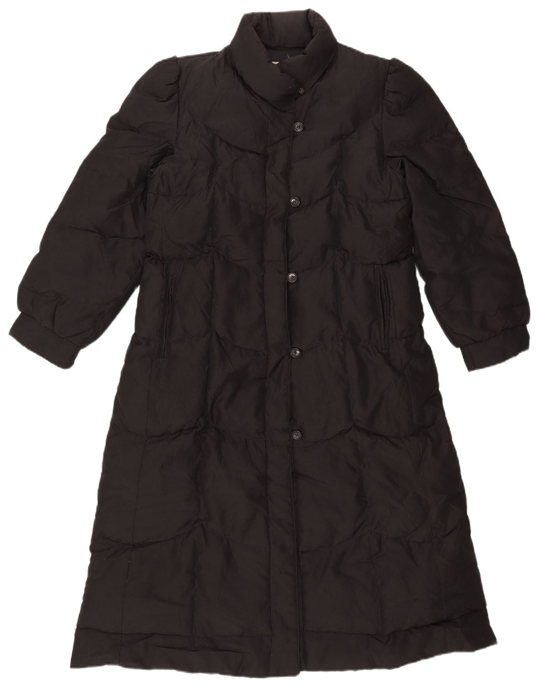 LONDON FOG Womens Padded Coat US 8 Medium Black