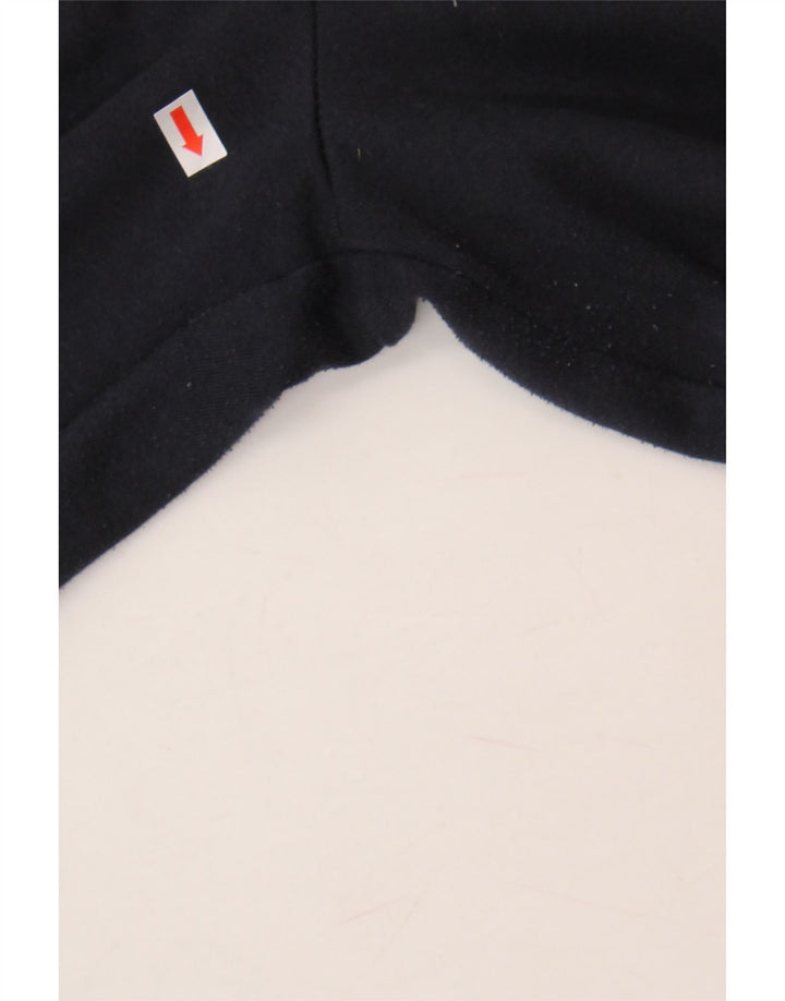 ELLESSE Womens Graphic Tracksuit Trousers Joggers UK 12 Medium Navy Blue Vintage Ellesse and Second-Hand Ellesse from Messina Hembry 