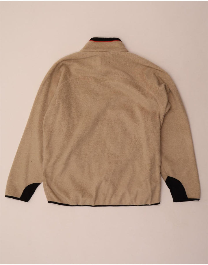 Fila Mens Fleece Jacket UK 44 2XL Beige Polyester