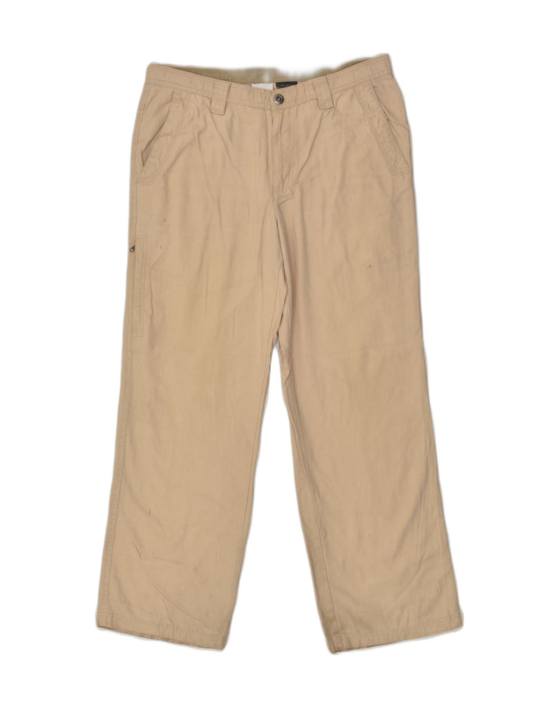 COLUMBIA Mens Omni-Shield Straight Chino Trousers W34 L30  Beige Cotton | Vintage Columbia | Thrift | Second-Hand Columbia | Used Clothing | Messina Hembry 