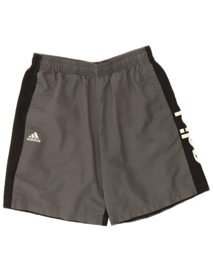 ADIDAS Mens Graphic Sport Shorts Medium  Grey Colourblock