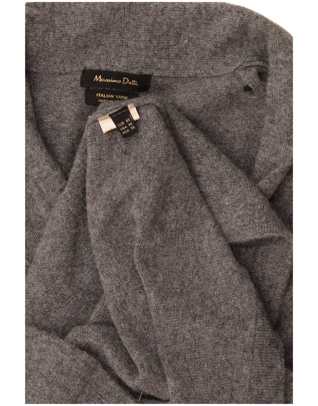Massimo Dutti Womens Jumper Dress UK 6 XS Grey