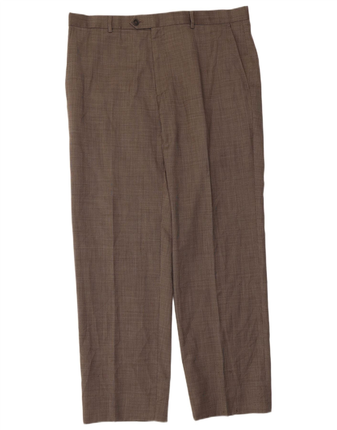 Marks & Spencer Mens Straight Suit Trousers W38 L31 Grey New Wool