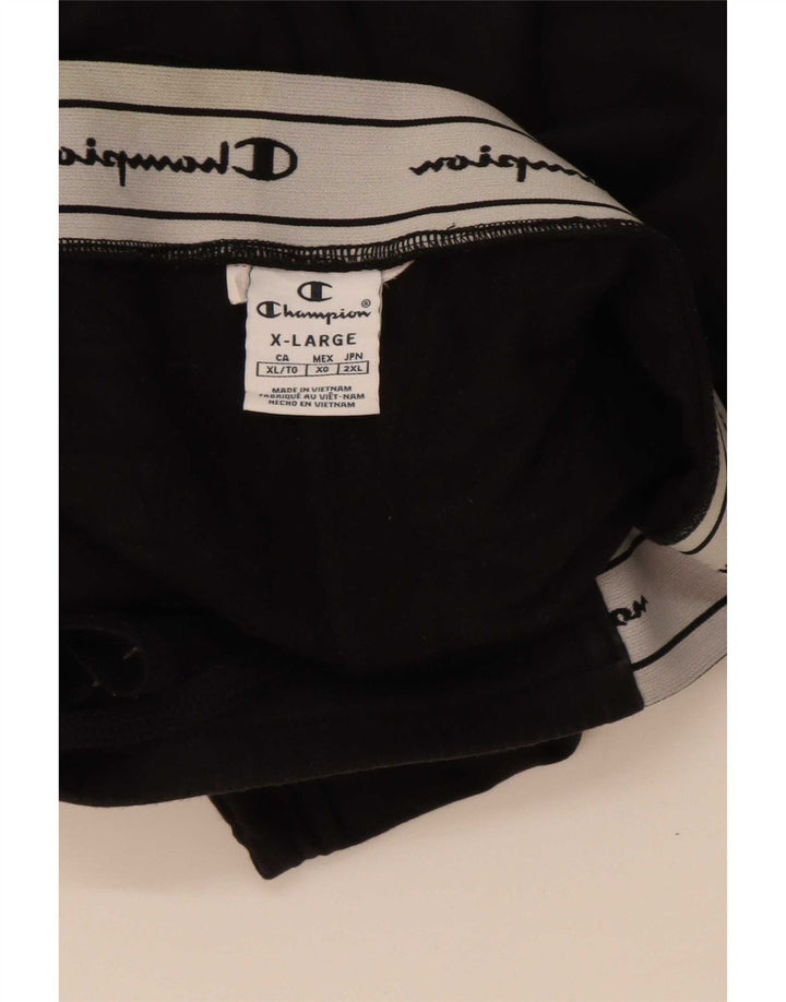 Champion Mens Graphic Capri Tracksuit Trousers XL Black