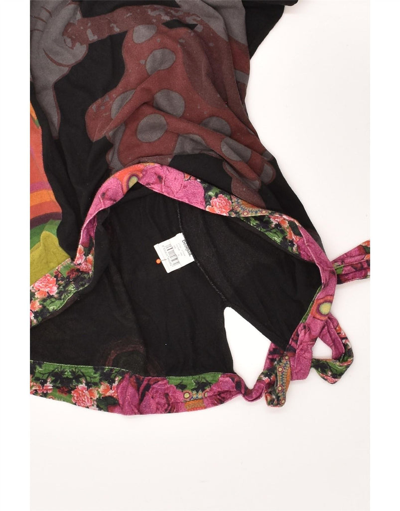 DESIGUAL Girls Mickey Mouse Graphic Top Long Sleeve 12-13 Years XL Black Vintage Desigual and Second-Hand Desigual from Messina Hembry 